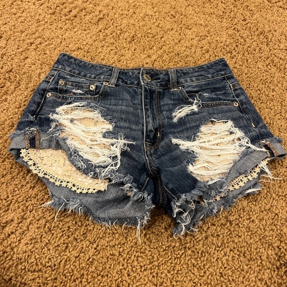 American Eagle Outfitters Pants - American eagle hi rise festival shorts 4